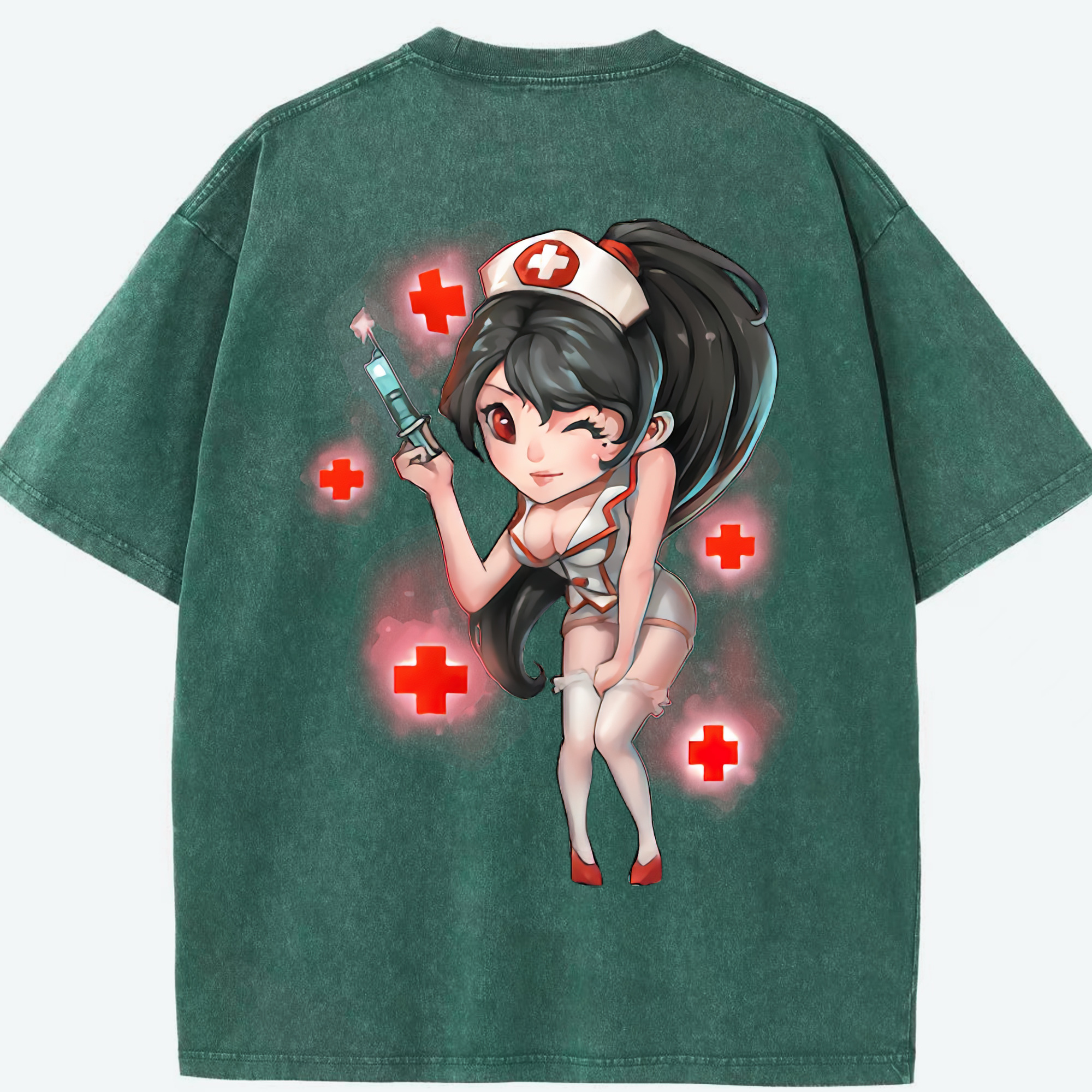リーグ・オブ・レジェンド League of Legends LOL 綿100% ヴィンテージ風 半袖Tシャツ（背面プリント）